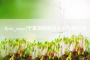 鸡西宁夏消防报名入口官网公告