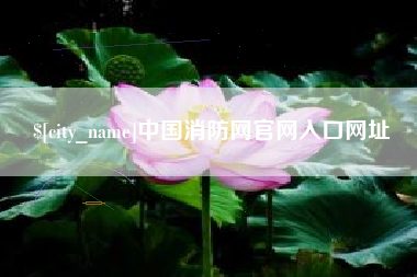 鸡西中国消防网官网入口网址