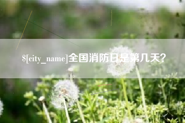 鸡西全国消防日是第几天？