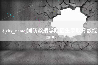 鸡西消防救援学院招生录取分数线2019