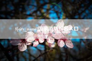 鸡西国家消防报名入口
