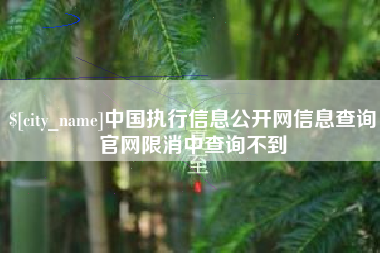 鸡西中国执行信息公开网信息查询官网限消中查询不到