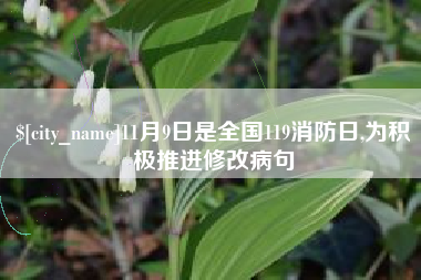 鸡西11月9日是全国119消防日,为积极推进修改病句