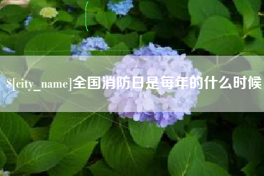 鸡西全国消防日是每年的什么时候
