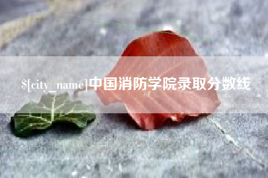 鸡西中国消防学院录取分数线