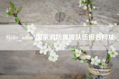 鸡西国家消防救援队伍报名网址