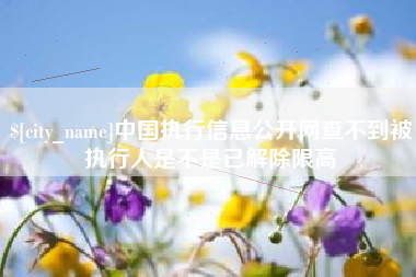 鸡西中国执行信息公开网查不到被执行人是不是已解除限高