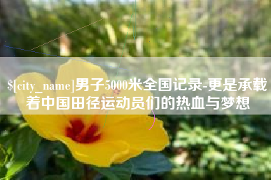 鸡西男子5000米全国记录-更是承载着中国田径运动员们的热血与梦想