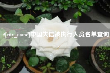 鸡西中国失信被执行人员名单查询
