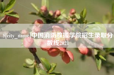 鸡西中国消防救援学院招生录取分数线2021