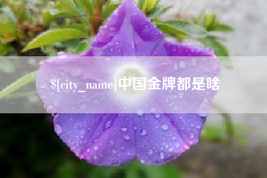 鸡西中国金牌都是啥