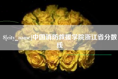 鸡西中国消防救援学院浙江省分数线