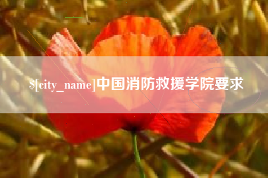 鸡西中国消防救援学院要求