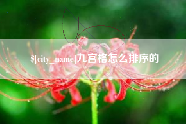 鸡西九宫格怎么排序的
