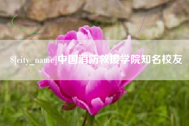 鸡西中国消防救援学院知名校友