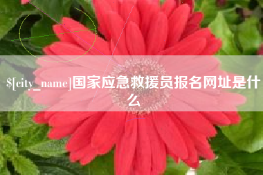 鸡西国家应急救援员报名网址是什么