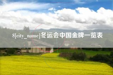 鸡西冬运会中国金牌一览表