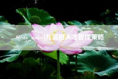 鸡西九宫格人才管理策略