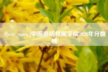 鸡西中国消防救援学院2020年分数线